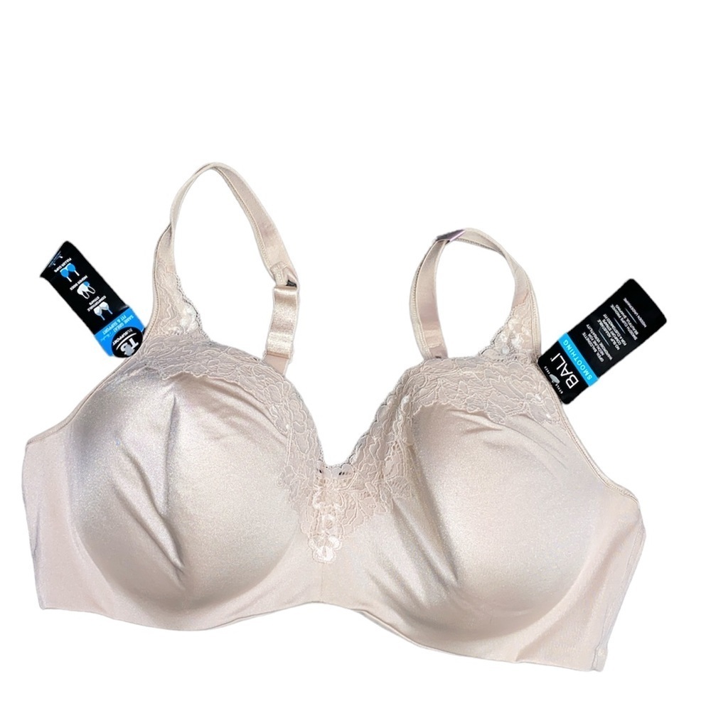 Bali Smoothing NWT Balconette Underwire Bra Size 42D